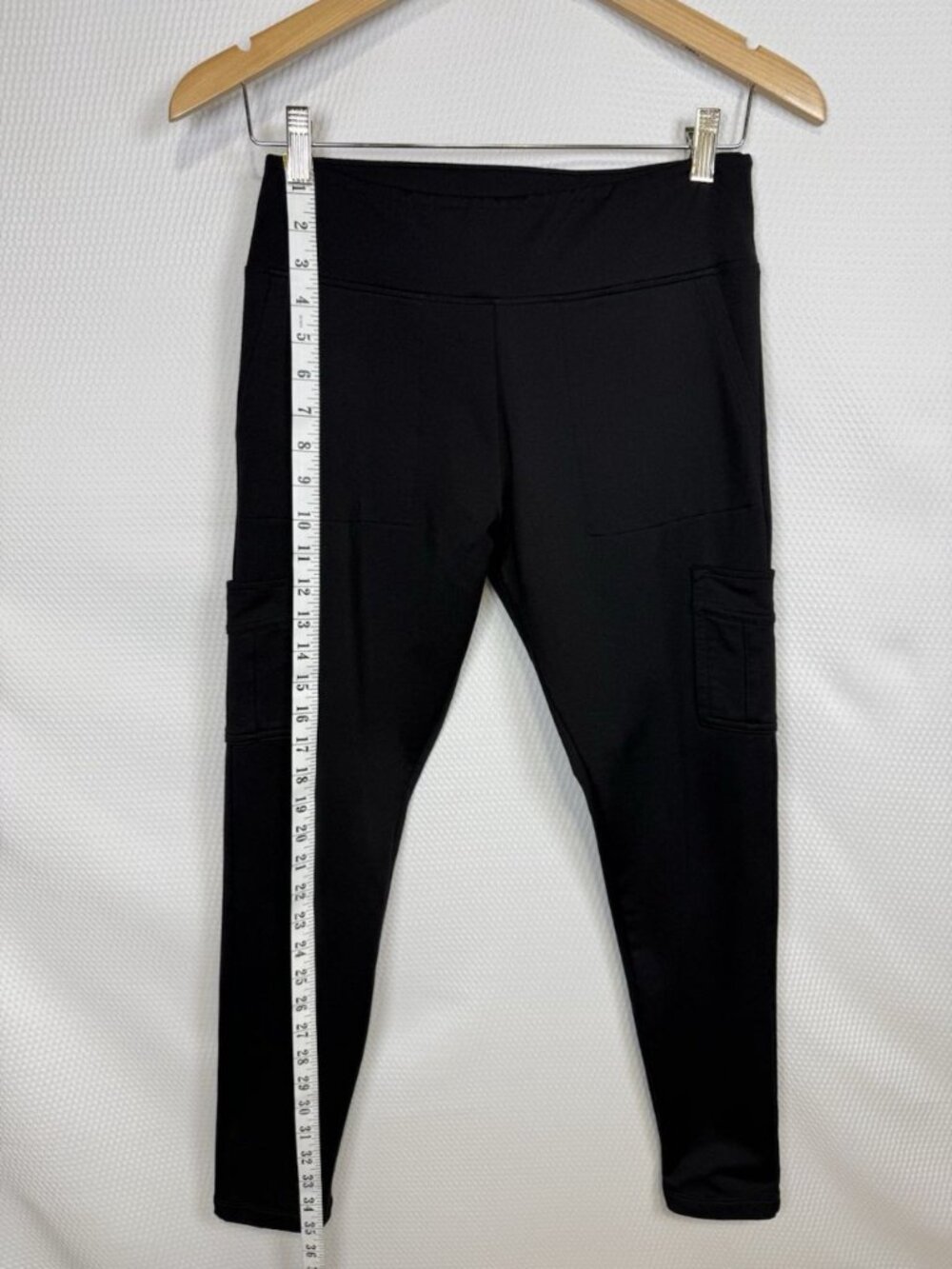 Victorias Secret Pink Active Leggings High Rise 4 Pockets Size Medium Black - Picture 7 of 12